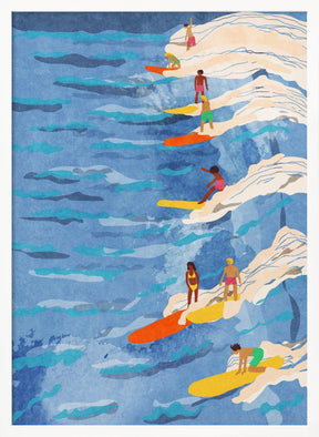 chilled surfing Poster