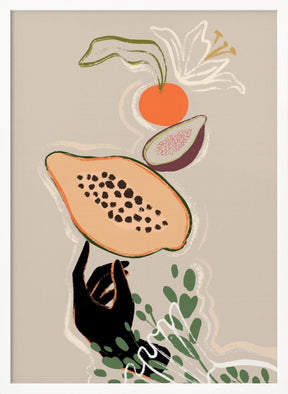 Balancing Fruits Poster