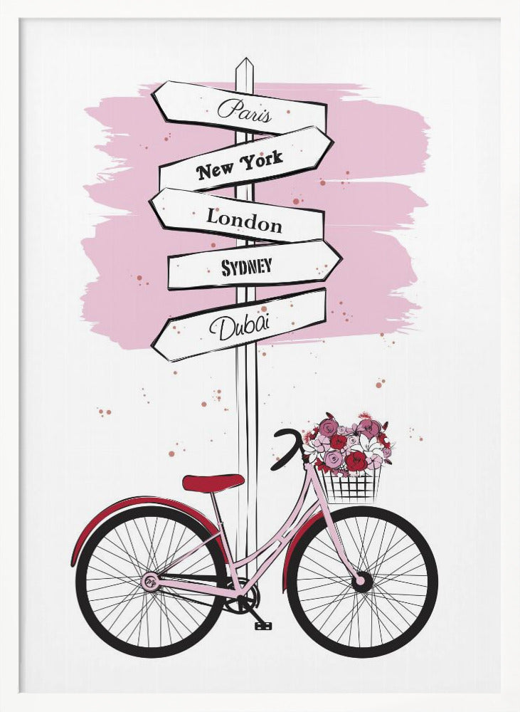 Bike Travels Poster