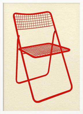 Ted Net Chair Red Poster