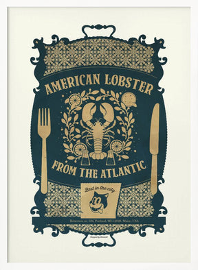 Lobster Baroque Print Poster