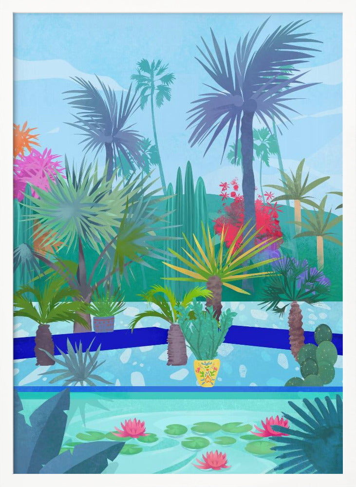 Moroccan Garden Poster