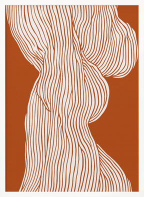 Fibers No 1 (Orange-Brown) Poster