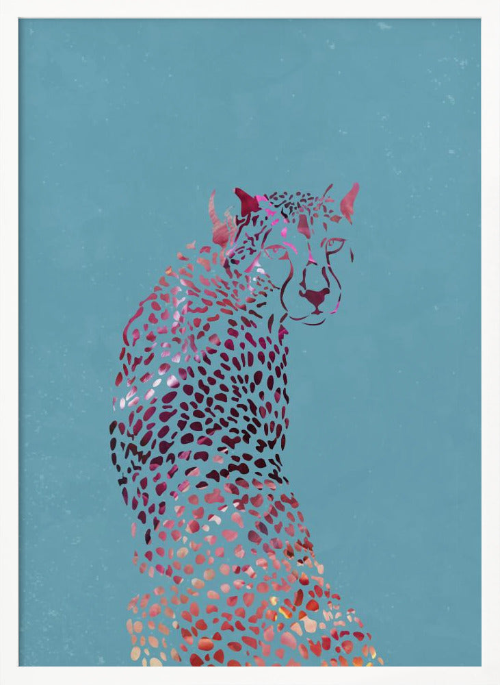 Abstract Cheetah Poster