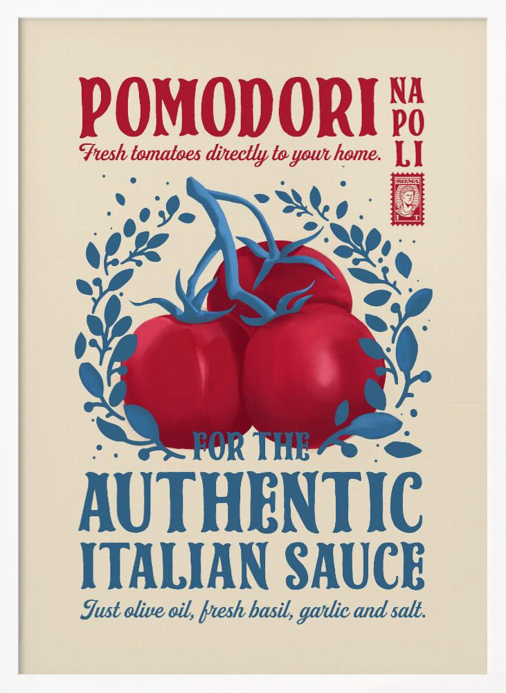 Pomodori Kitchen print Poster