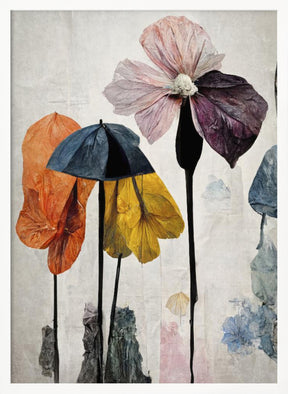 Umbrella Flowers No2 Poster