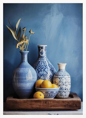 Blue Still Life Poster