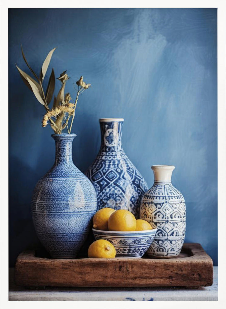 Blue Still Life Poster