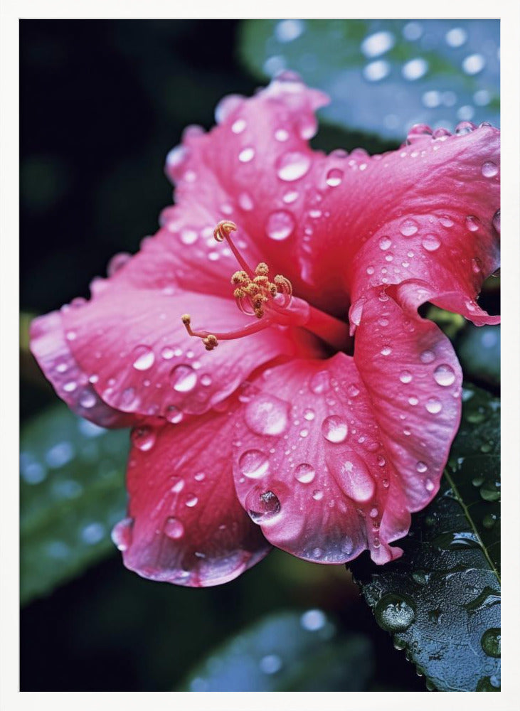 Pink Hibiscus Poster