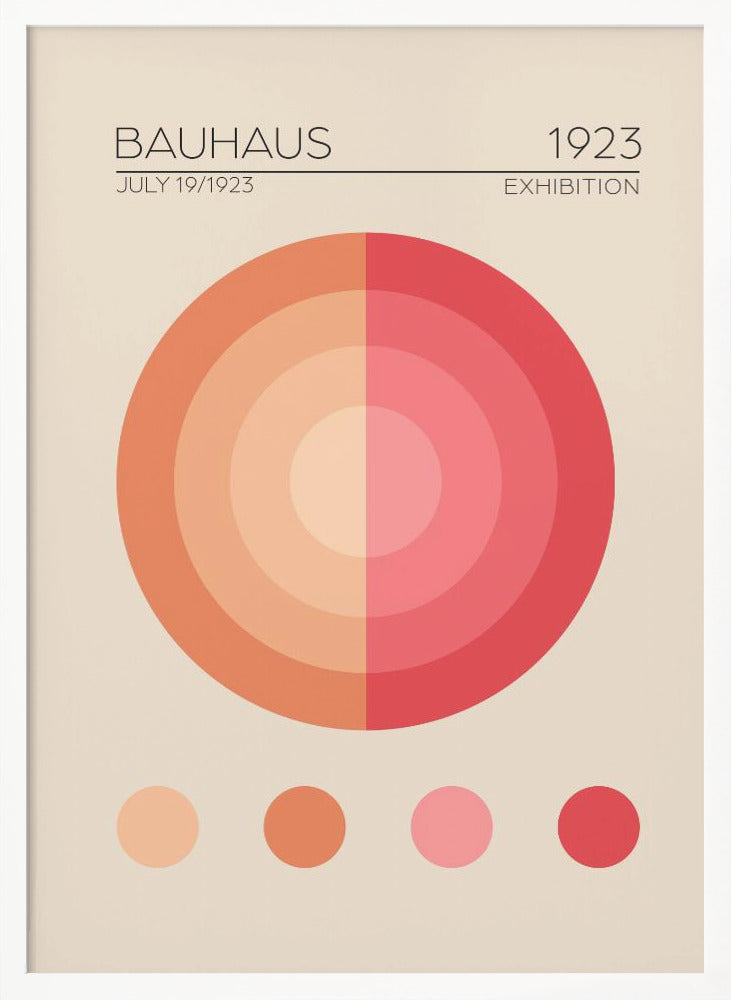 Bauhaus Pembe Daire Poster