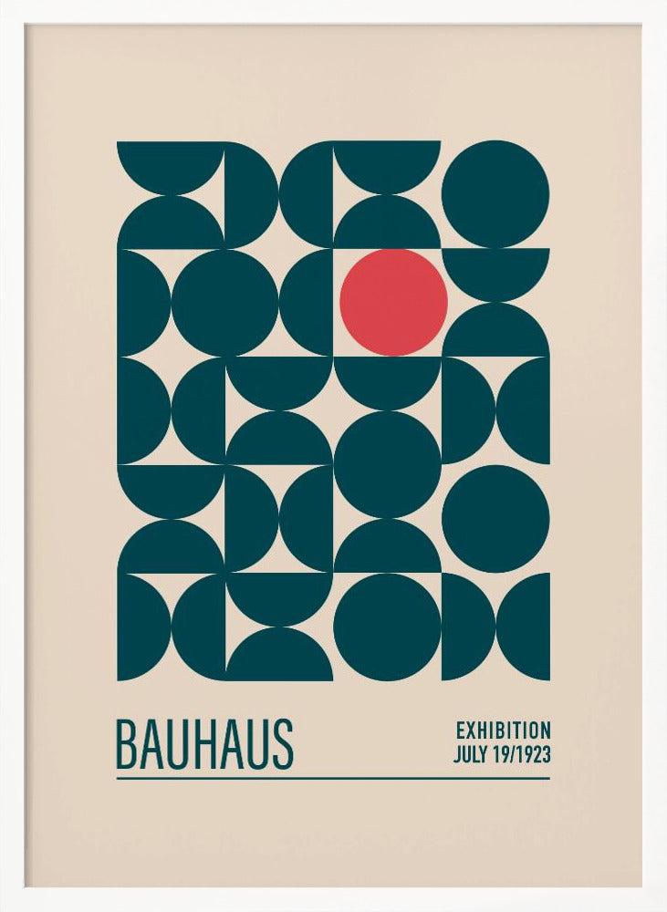 Bauhaus Mavi Kureler Poster