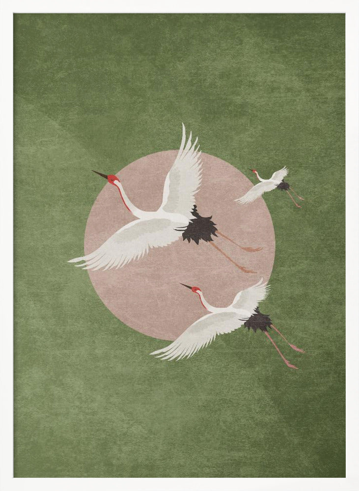 Storks - Forest Green Poster