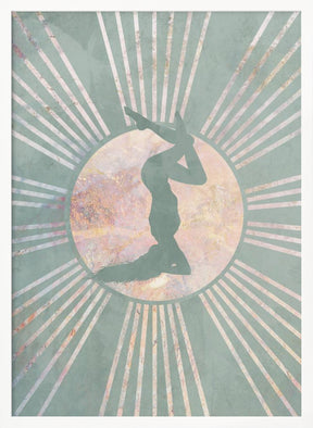 Yoga Boho Sun Green 4 Poster