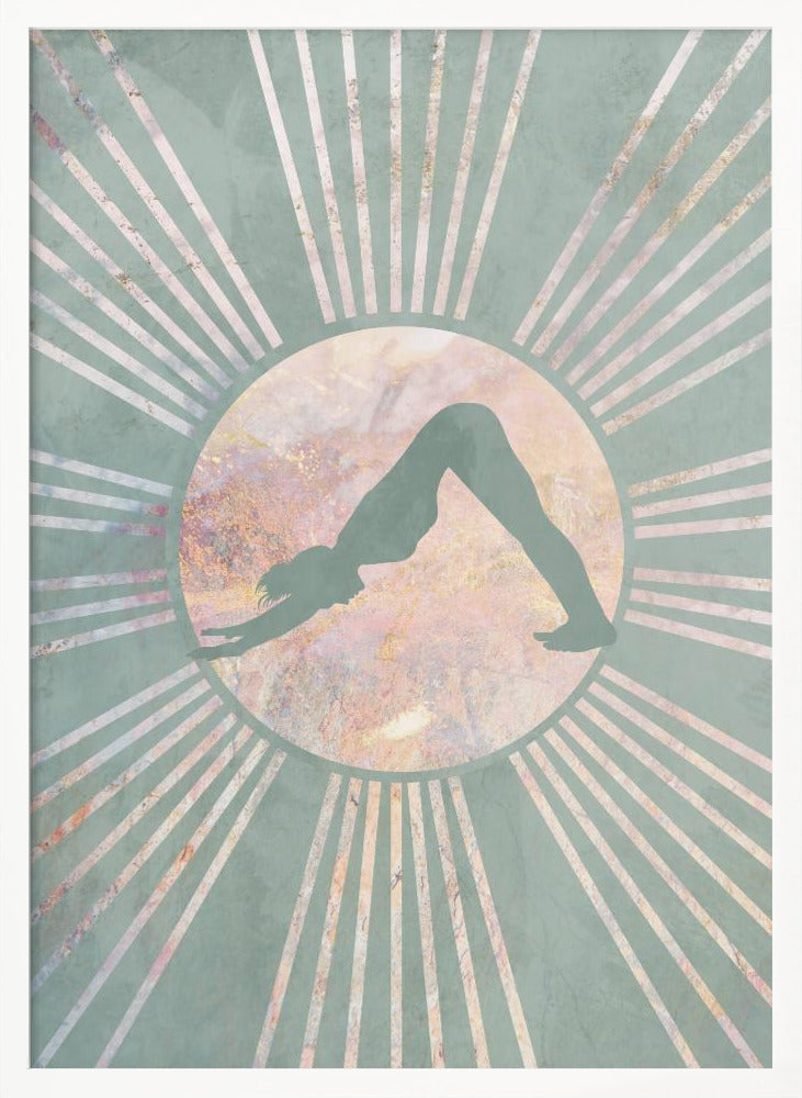 Yoga Boho Sun Green 3 Poster