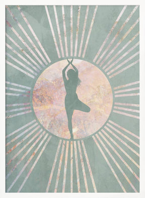 Yoga Boho Sun Green 1 Poster