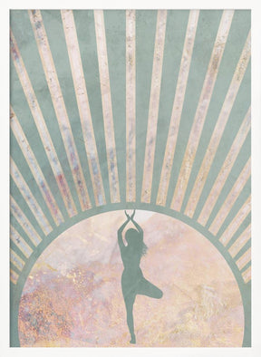 Yoga Boho Sun Rise Green 1 Poster