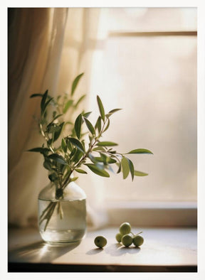 Olives By The Window Poster