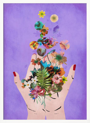 Frida`s Hand`S (Purple) Poster