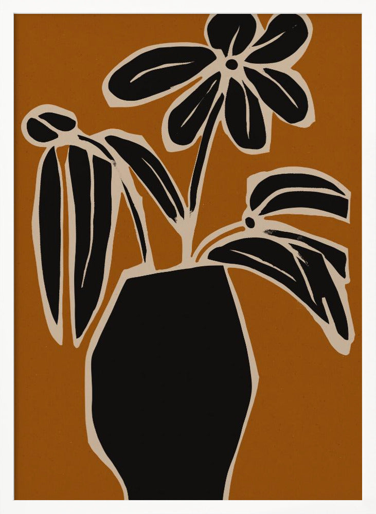 Ochre Still Life No 3 Poster