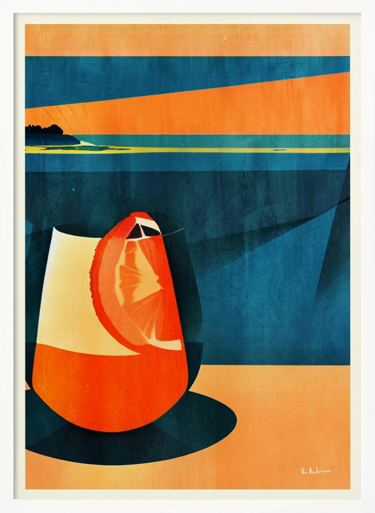 Negroni At Sunset Poster