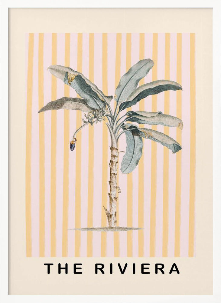 Pink and Yellow Palm Tree Poster