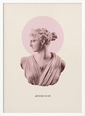 Pink Artemis with Halo Poster