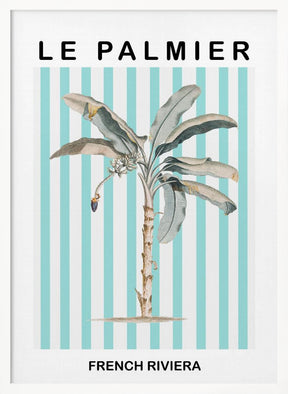 Striped Palm Tree Poster