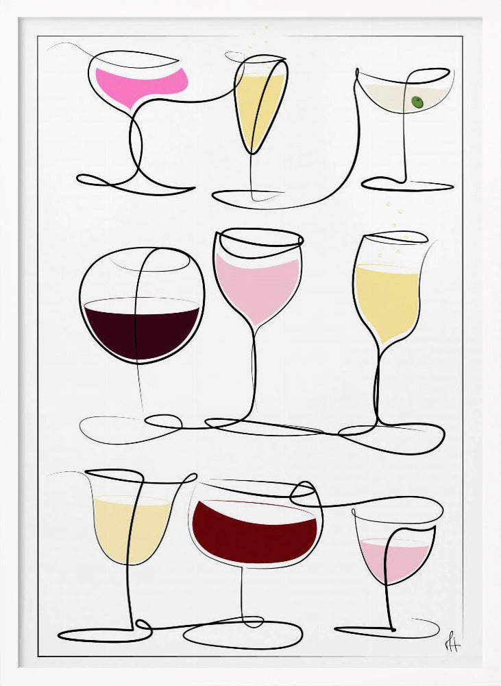Wine & Drinks Poster