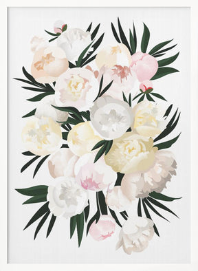 Dara bouquet in white Poster