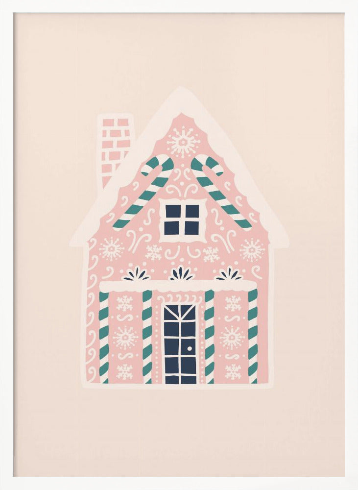 Christmas Gingerbread House Poster