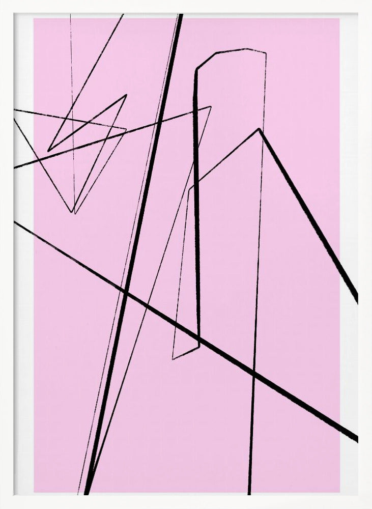 Angular Lines No 10 Poster