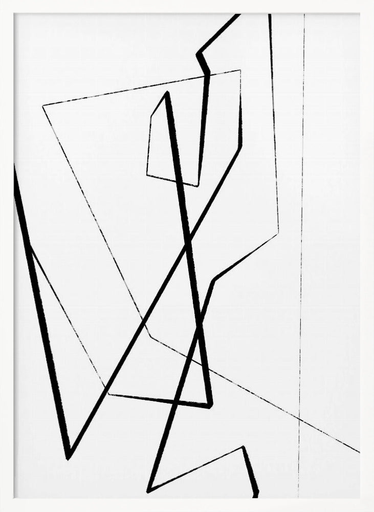 Angular Lines No 4 Poster