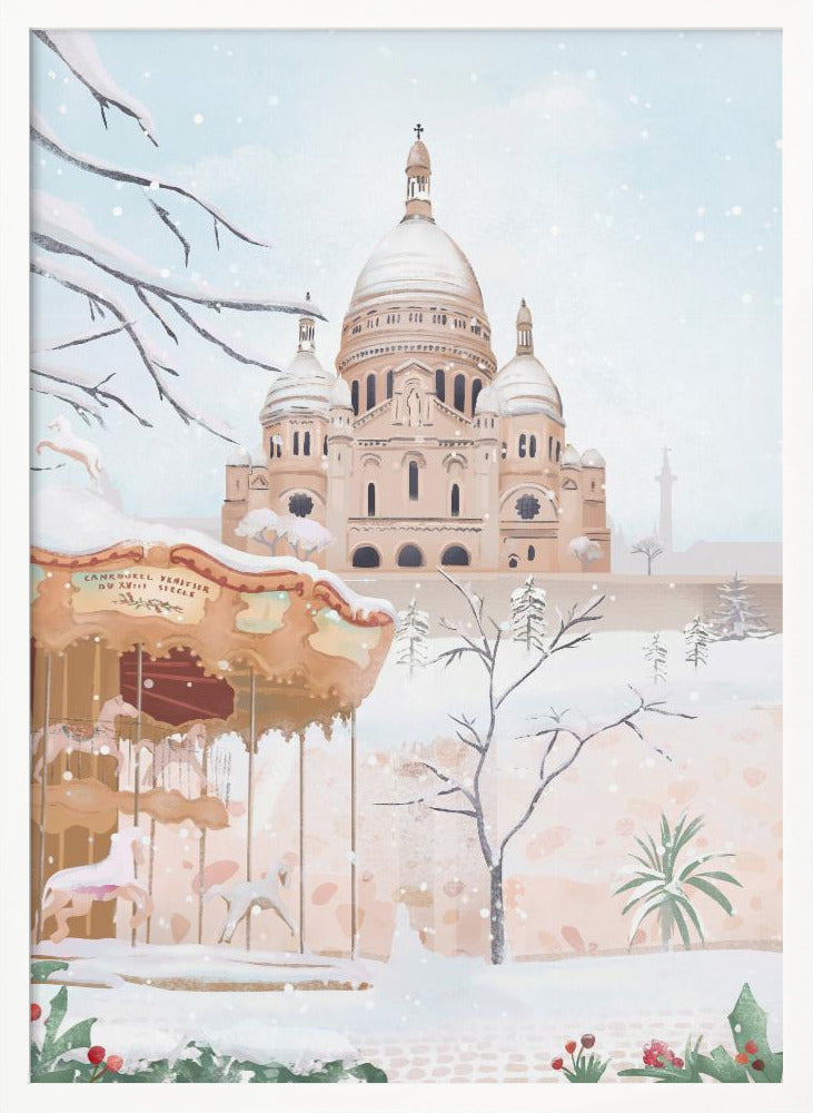 Winter in Paris Poster