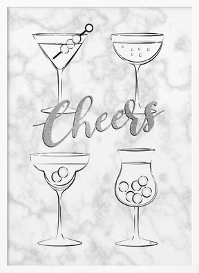 Cheers Cocktails Poster