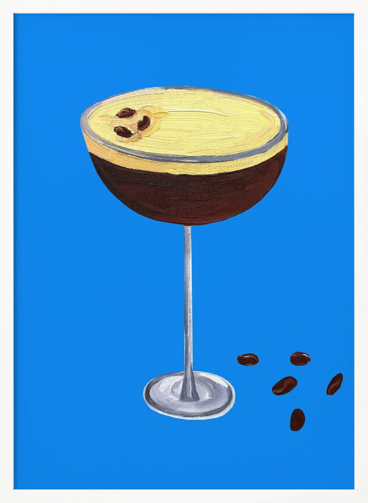 Espresso Martini Blue Poster