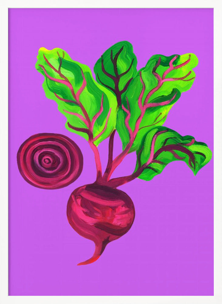 Beetroot Swirl Purple Poster