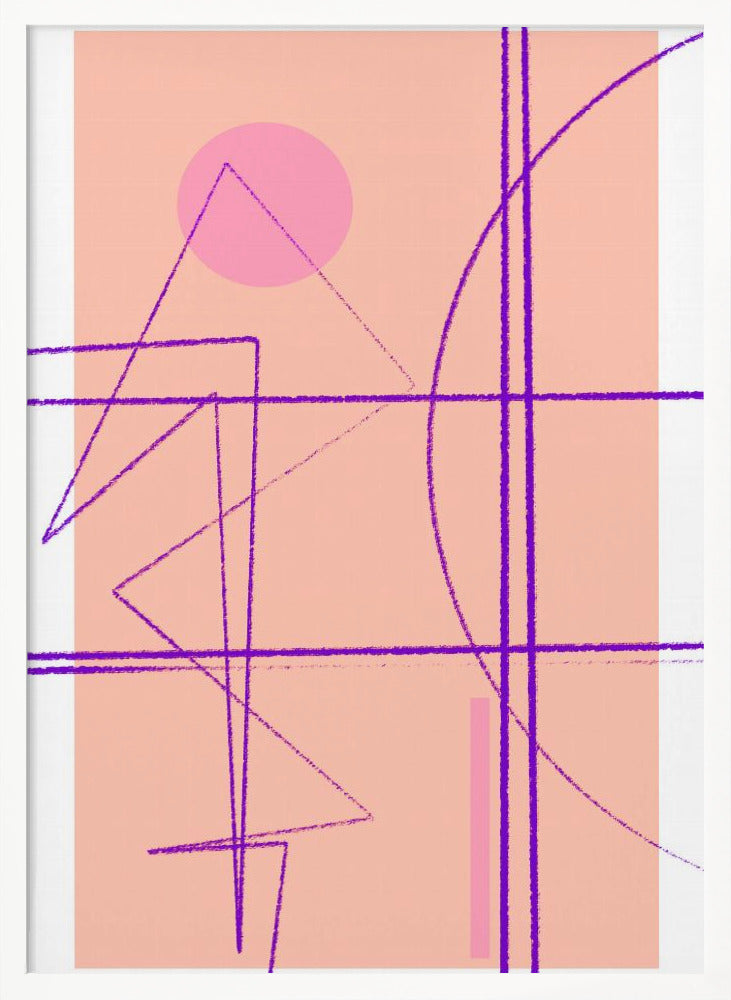Angular Lines No 14 Poster