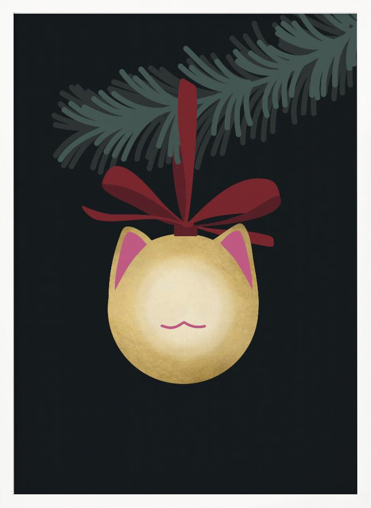 Meowrry bauble (black gold) Poster