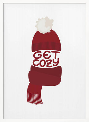 Get cozy (red) Poster