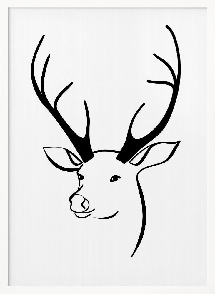 Reindeer head Poster