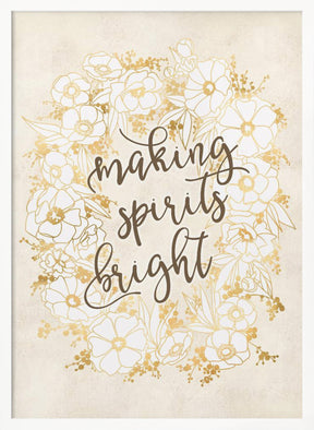 Making spirits bright - vintage vanilla Poster