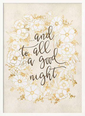 And to all a good night - vintage vanilla Poster