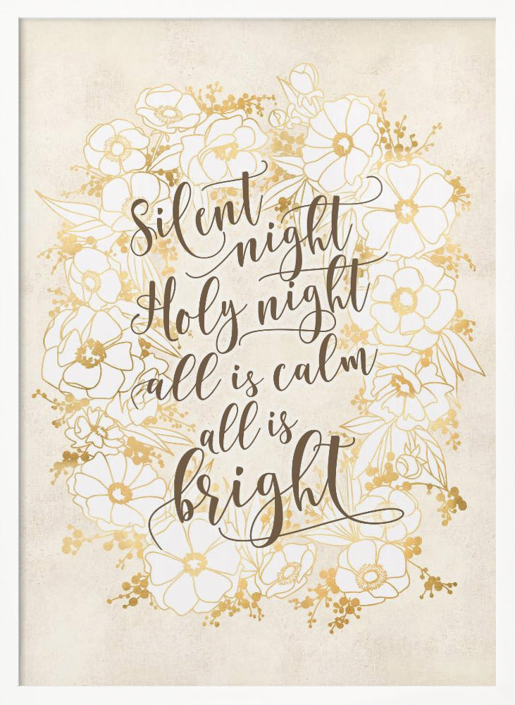 Silent night - vintage vanilla Poster