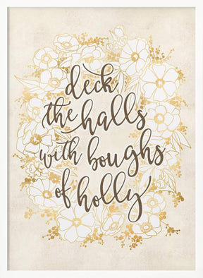 Deck the halls - vintage vanilla Poster