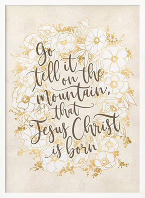 Go tell it on the mountain - vintage vanilla Poster