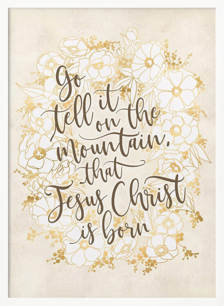 Go tell it on the mountain - vintage vanilla Poster