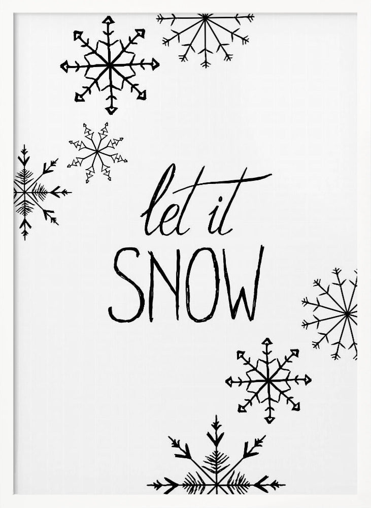 Inky let it snow Poster