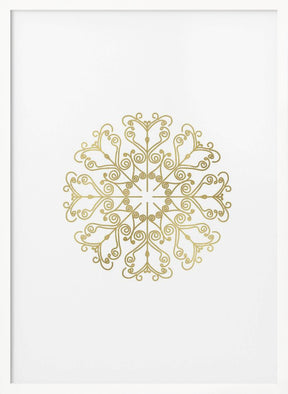 Gold lace snowflake (1) Poster