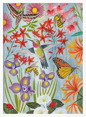 Pollinators and flowers Poster