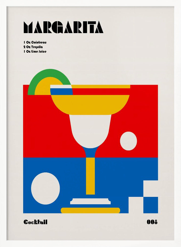 Margarita Bauhaus Cocktail Poster